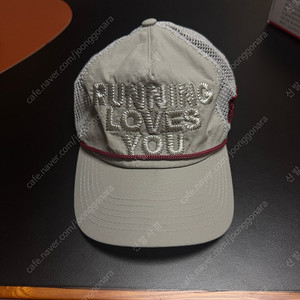 알렉스조노 RUNNING LOVES YOU 캡 그레이 실버