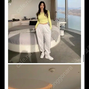새상품)히프나틱 골반조거팬츠 백메란지