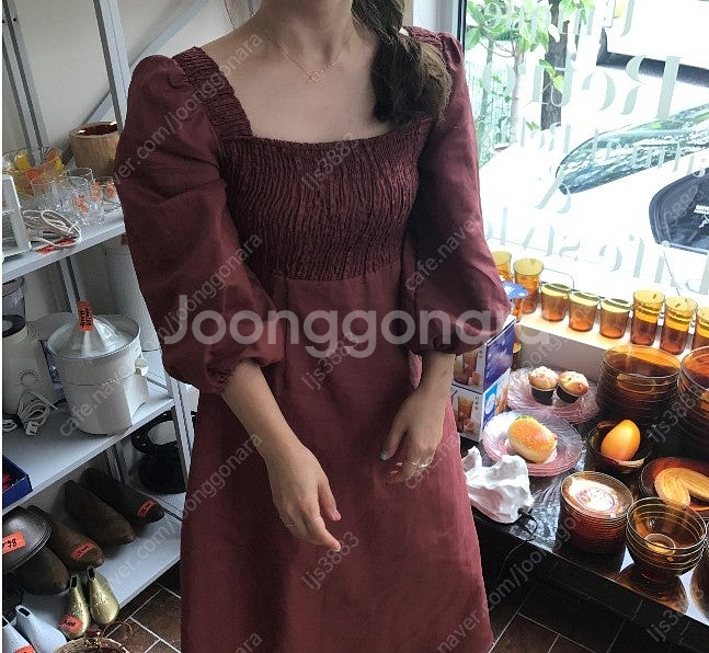 로즈베이 라밤바룸 린넨스모크롱원피스 / 새제품 / 각 ...--0