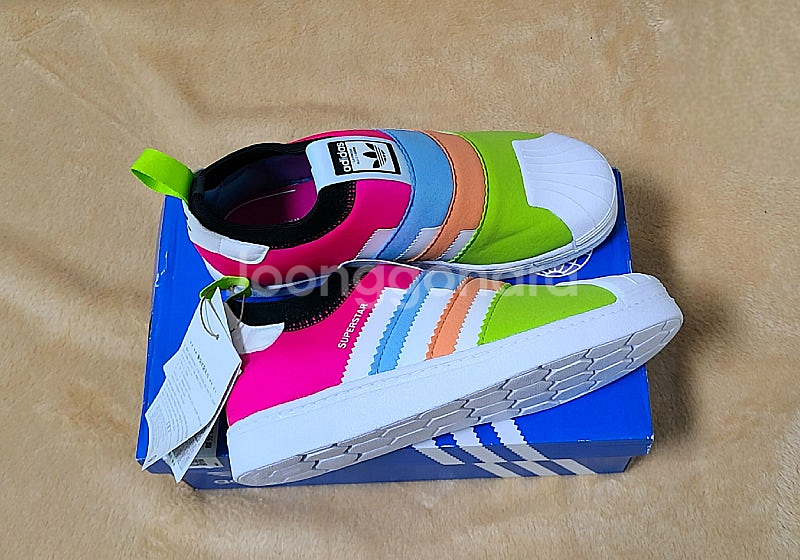 [새상품] 정품 아디다스키즈 슈퍼스타 운동화(210)--9