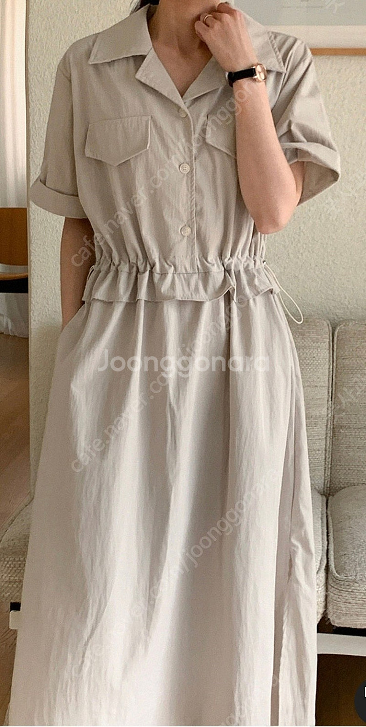 55-77) 카라 원피스 -새상품--0