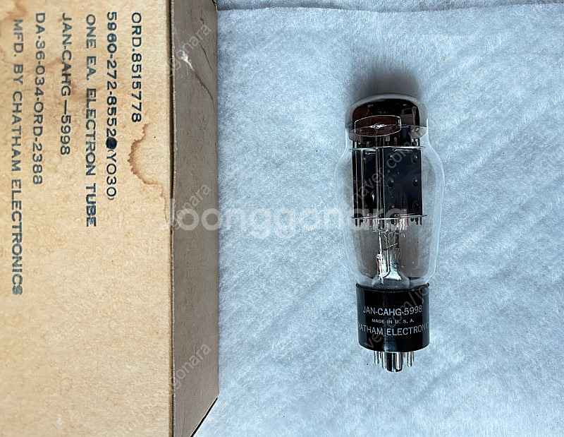 Tungsol 텅솔 5998. 군용 NOS NIB 1개...--0
