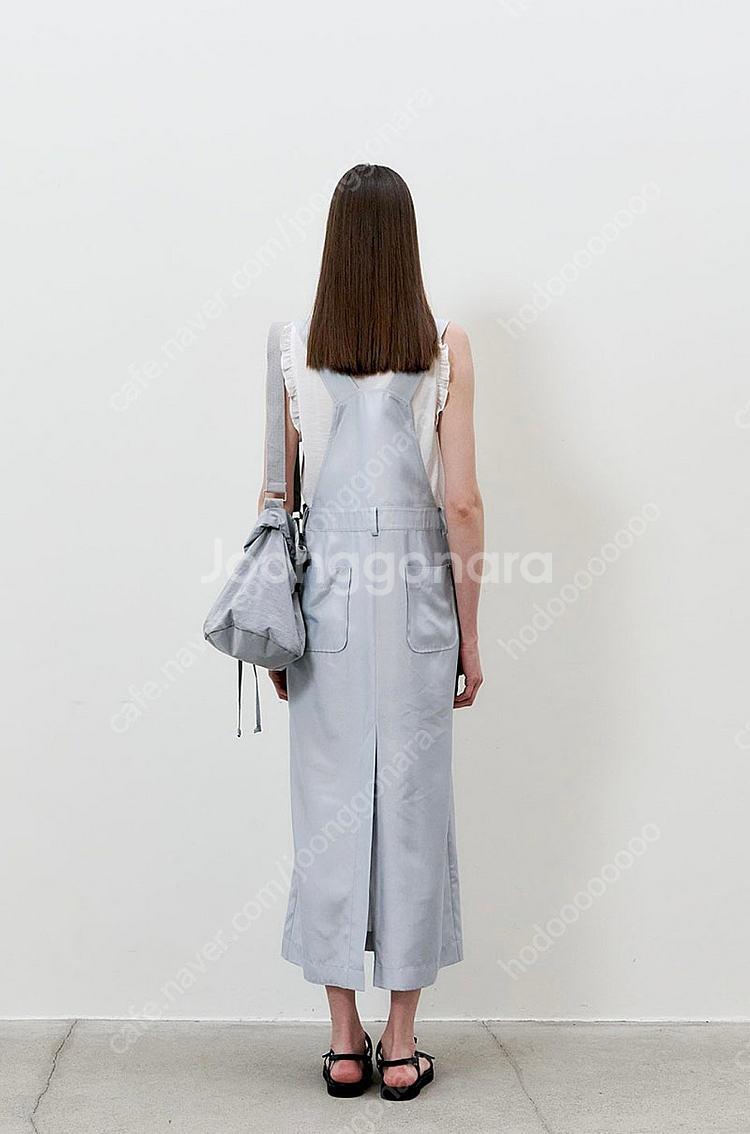 마론에디션 블루 오버롤 원피스 S--2