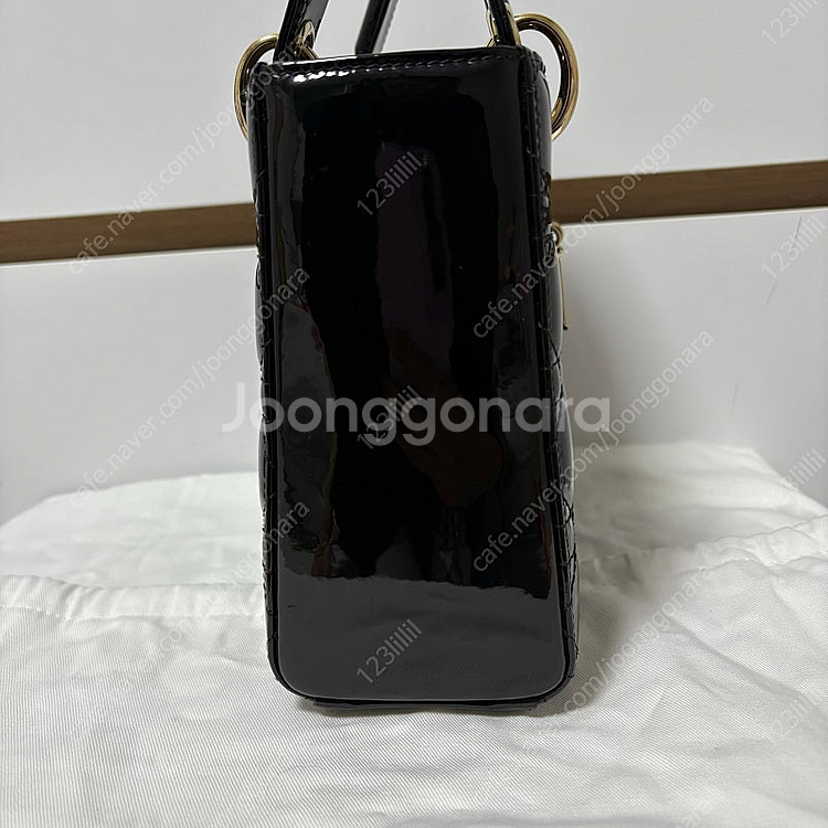 디올 레이디백 스몰 블랙 페이던트 매장구매 풀구성 팝니...--3