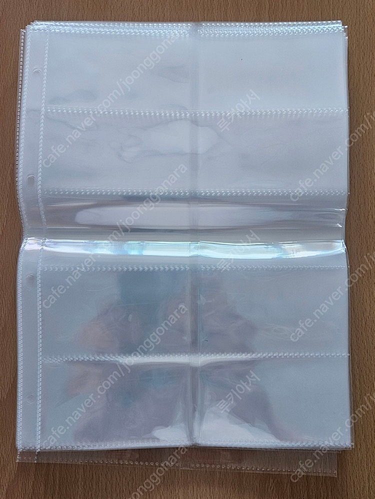 하이하바 A4 포켓 속지 4공 9칸 10칸 포토카드 바인더 가죽--2