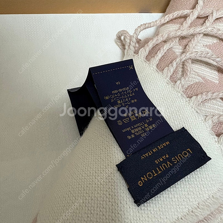 루이비통 에센셜 스카프 머플러 베쥬 로즈 미사용 새상품...--2
