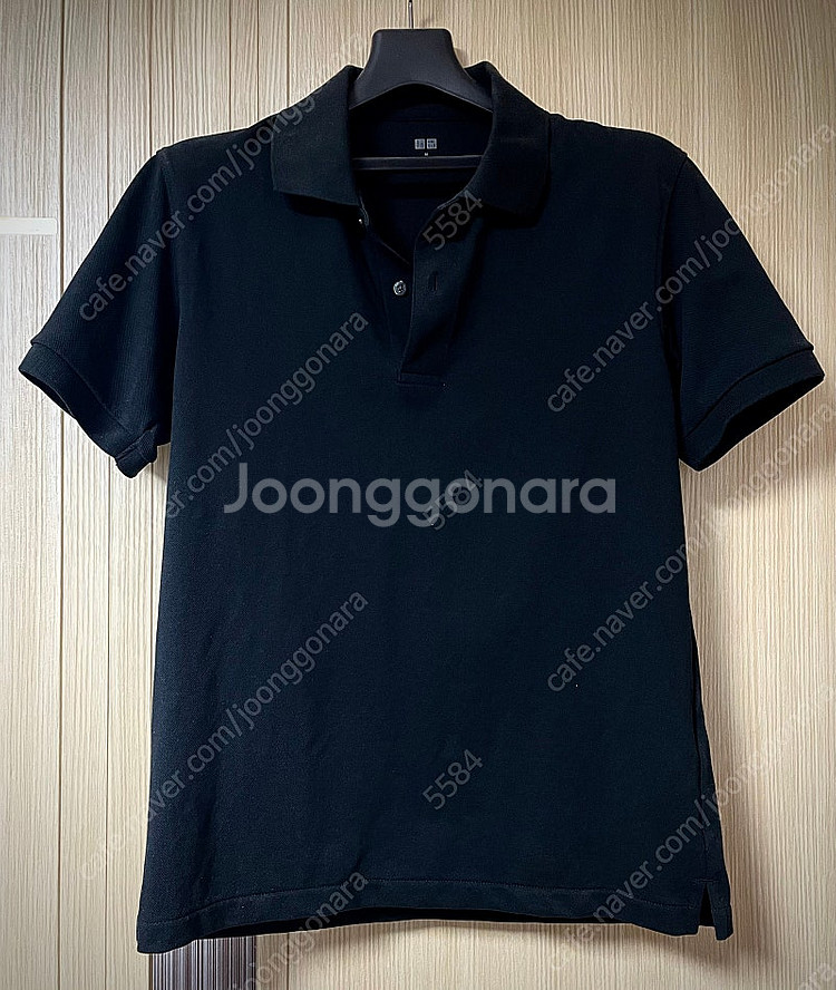 유니클로 드라이피케폴로셔츠 블랙 화이트 M 새상품 팝니다--0