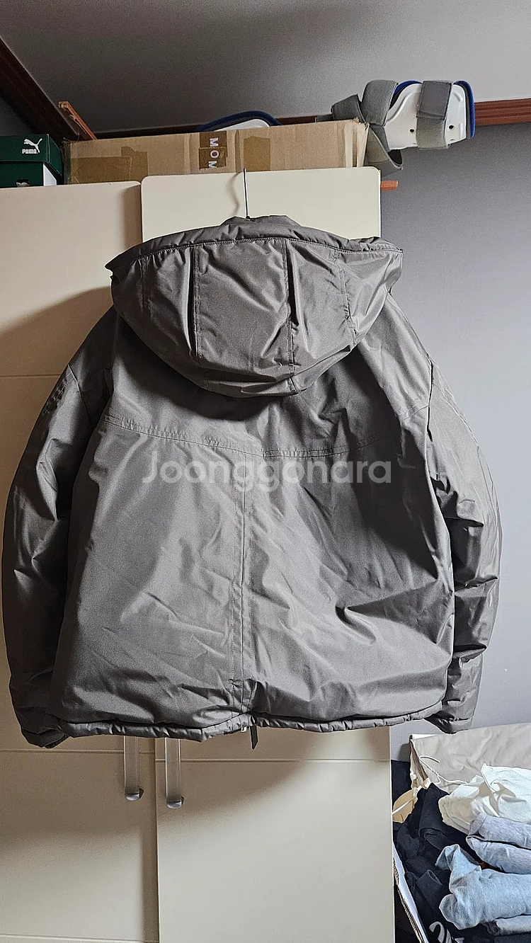 송지오옴므 지제로 패딩 항공자켓 봄버 점퍼 후드 정품 ...--5