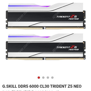 지스킬 트라이던트 ddr5 64GB 6000 cl30 화이트 NEO 미개봉