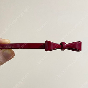 레드 리본 프랑스 아세테이트 헤어핀 2개 6천원
