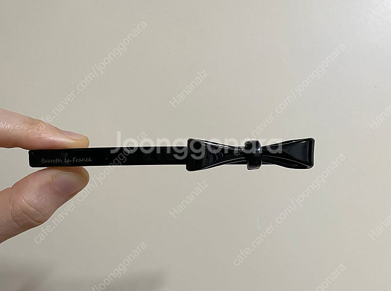 블랙 리본 프랑스 아세테이트 헤어핀 2개 6천원--0