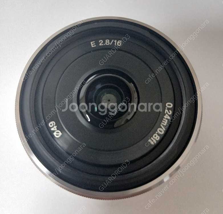 민트급 소니 sel 16mm f2.8 팬케익렌즈--3