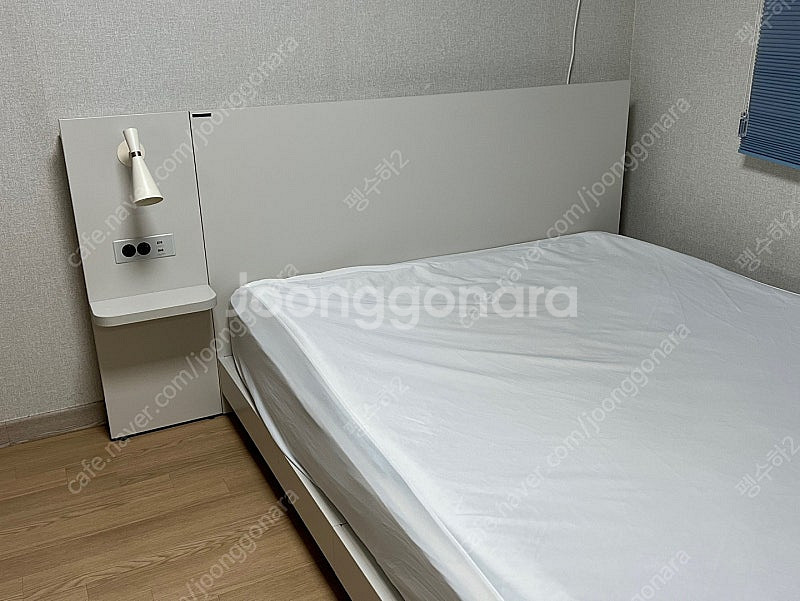 한샘 유로 501 코튼그레이 프레임_Q사이즈 매트리스 ...--0