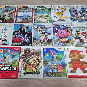 닌텐도 위 윌 wii cd 게임 20여종, 크로노아, 와리오, 슈퍼마리오, 밴쿠버, 위뮤직, 대난투, 마리오카트, 별의커비, 동물의숲, 파워사커, 갤럭시 어드벤처, 뉴수퍼마리오,