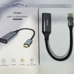 basix usb-c to hdmi adapter 팝니다. (단순개봉)