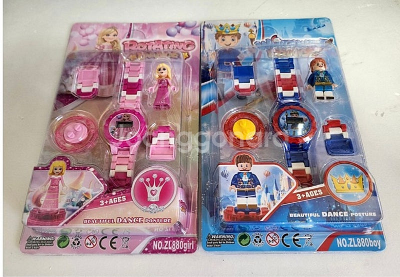 레고아동시계,얼집선물,생일답례품 X6개 세트--0