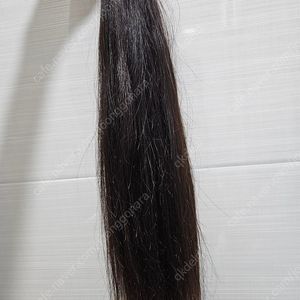 붙임머리 18인치 어두운갈색 103개