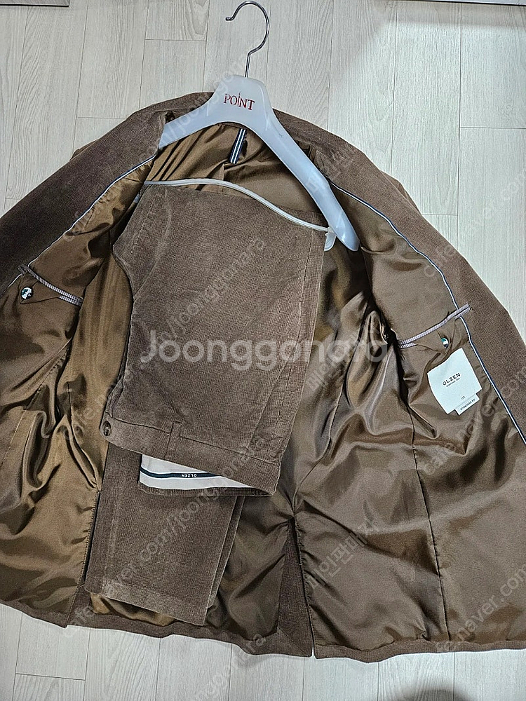 미착용) 올젠 24FW 셋업수트 브라운 105 팝니다 ...--2
