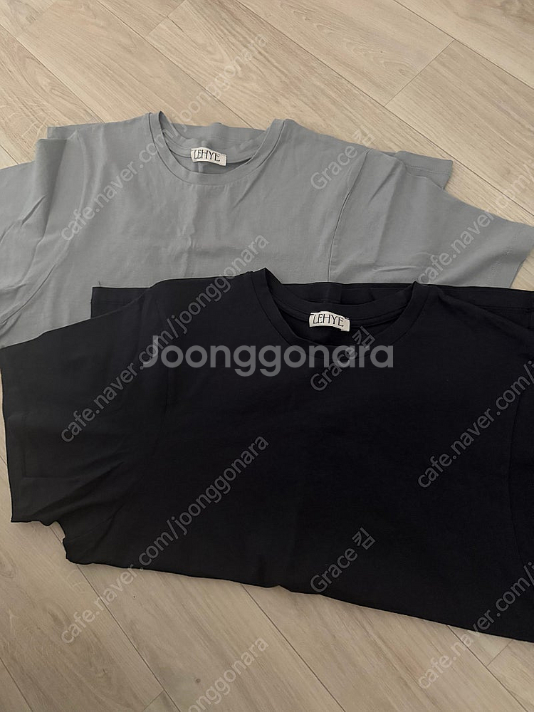 르헤 lehye 뉴 오가닉 코튼티 (그레이블루, 차콜)--6