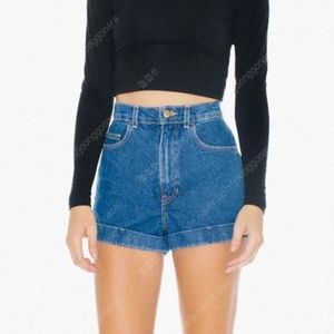 아메리칸어패럴 데님 쇼츠 진청 25 새상품
