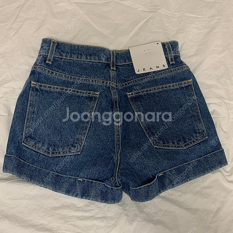 아메리칸어패럴 데님 쇼츠 진청 25 새상품--3