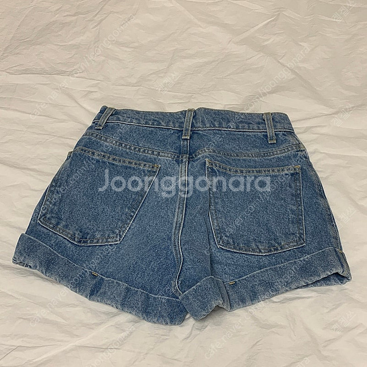 아메리칸어패럴 데님 쇼츠 연청 25 새상품--2