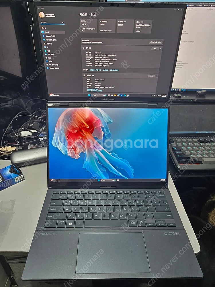 ASUS 젠북 듀오 듀얼스크린 노트북 U9 185H 3...--0