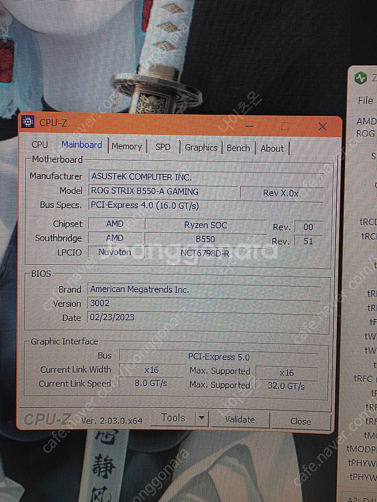 5800x3d, asus B550-A, oloy DDR...--7