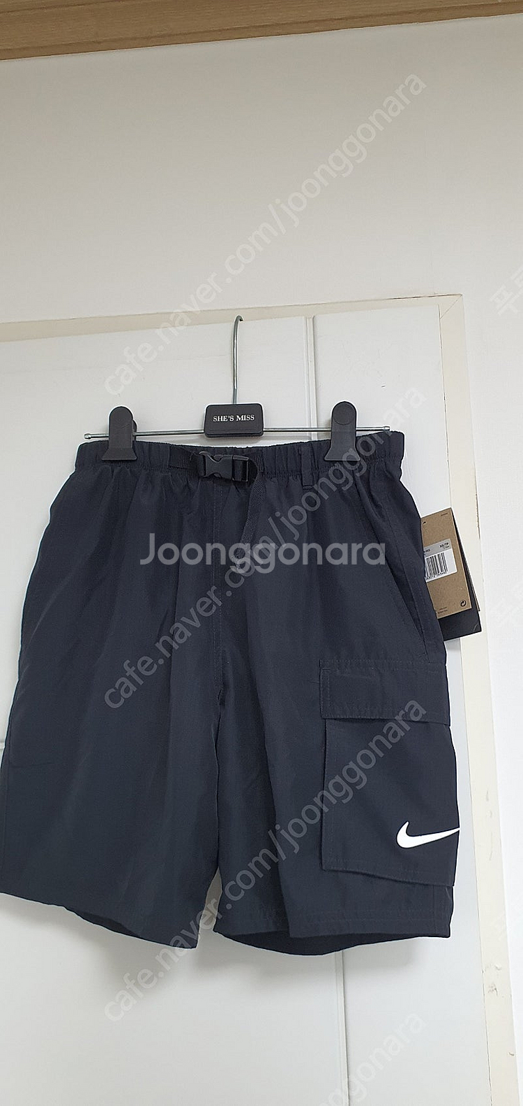 남자래쉬가드 스윔 팬츠 벨티드 패커블 7인치 발리숏 N...--0