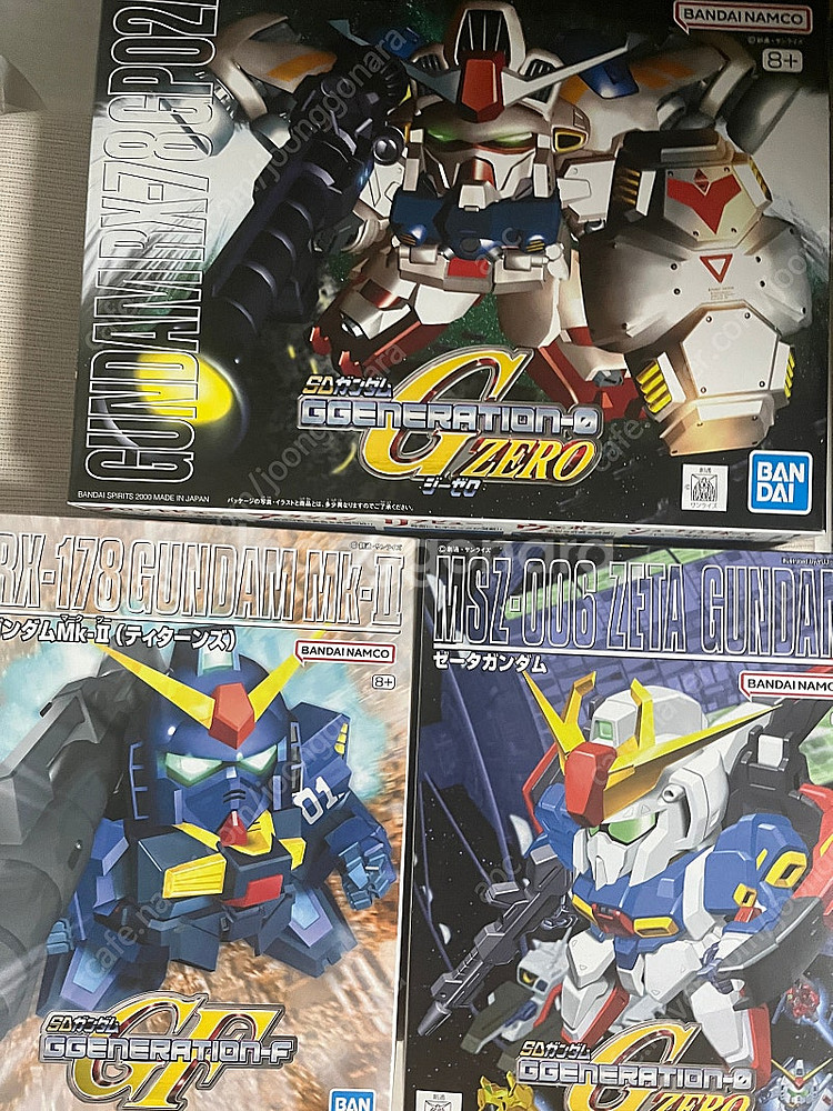 반다이 건프라 sd bb 제타건담, 마크2, gp02a...--0