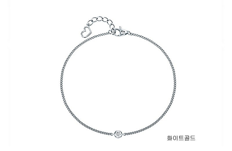 14k 랩다이아몬드 베젤 팔찌--5