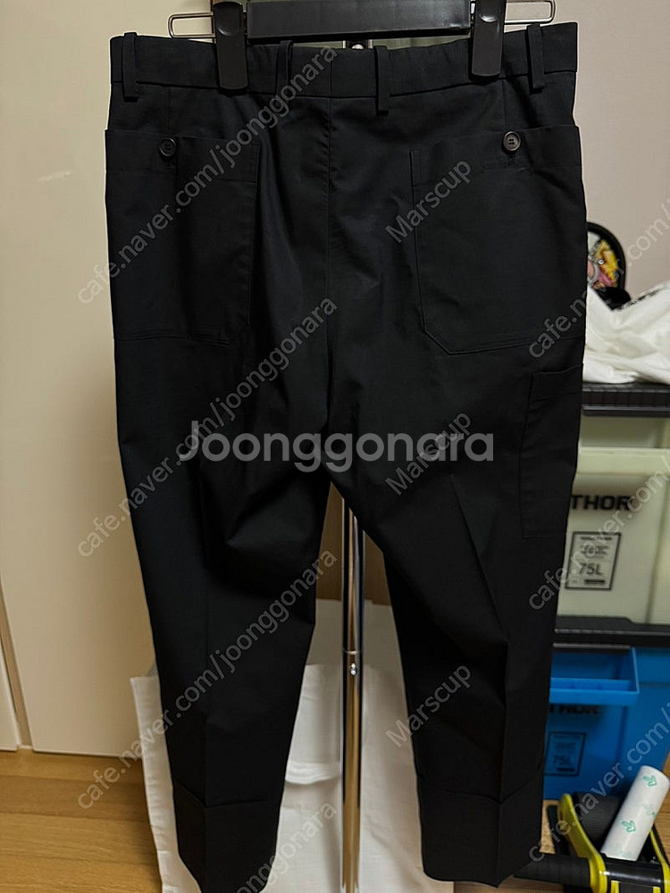 우영미 턴업 슬랙스 46사이즈 드라이 상태로 바로 입으...--1