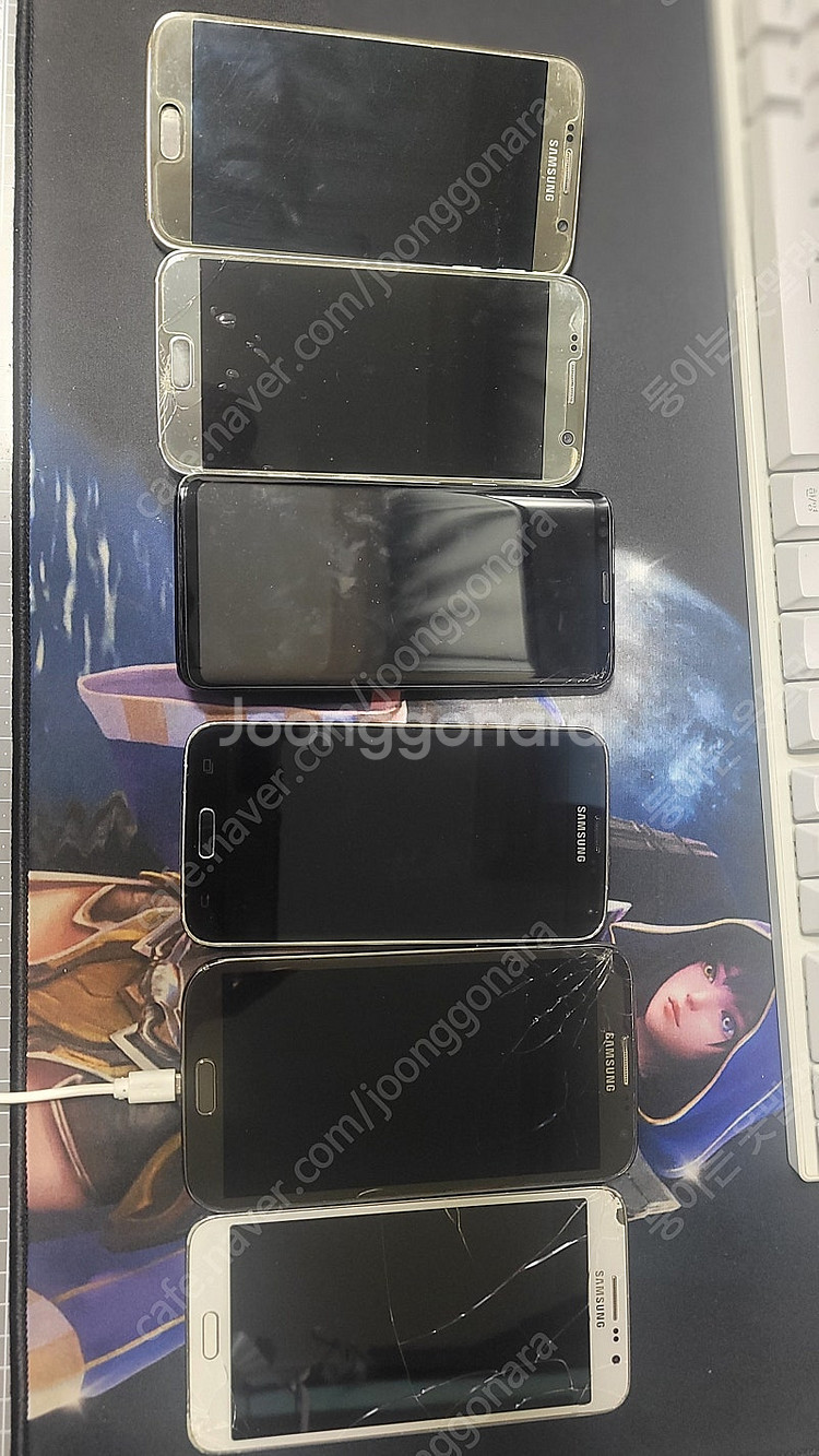 고장난 스마트폰 갤럭시s6 s7 s8 부품용 및 일괄 ...--0