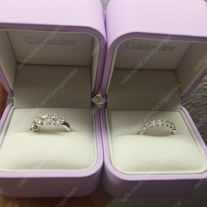 골든듀 1부 타임리스러브반지.타임리스 러브 크로스 반지 18k 다이아