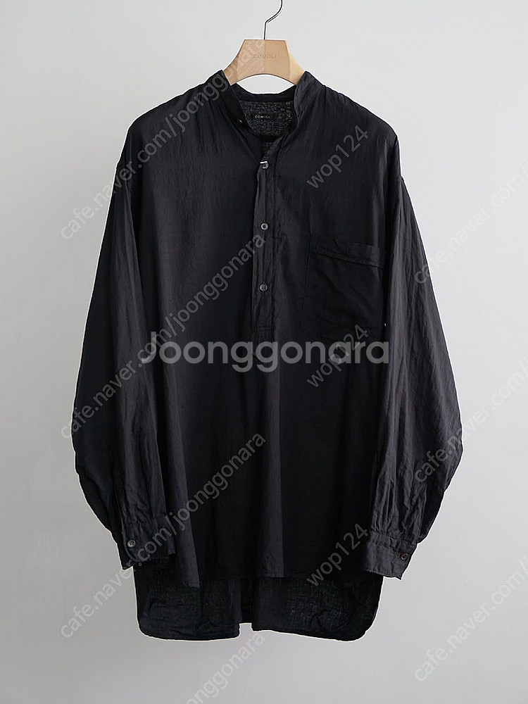 24SS COMOLI 코모리 무슬린 풀오버 셔츠 2--0