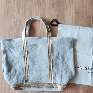 바네사브루노 린넨카바스백 M사이즈