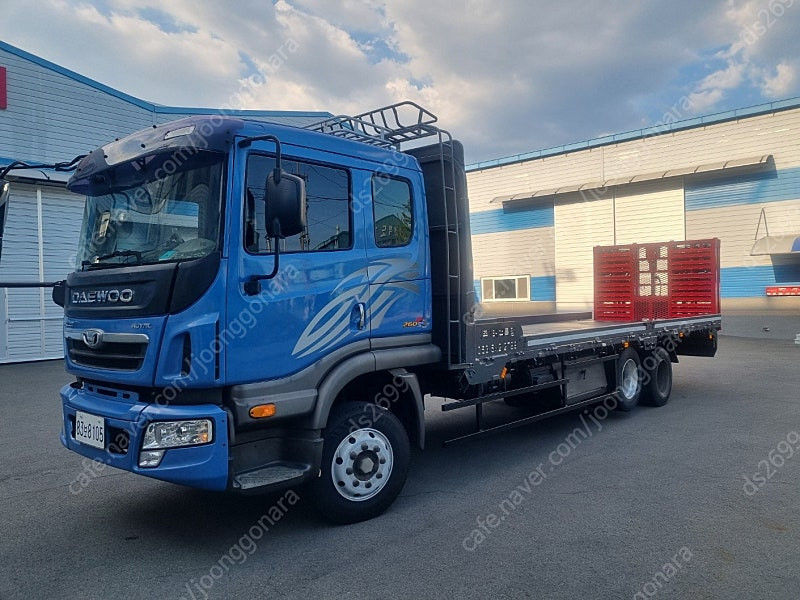 대우 프리마 4.5톤 접이식 자동사다리 장착 (농기계 운반차량)--0