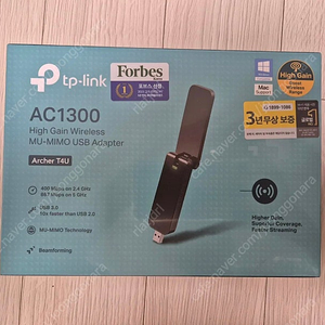 TP-LINK AC1300 T4U 무선랜카드 USB연결 867Mbps 팝니다