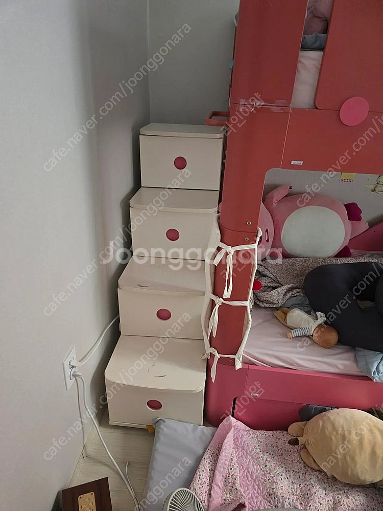 일룸 팅클팝 2층침대쓰이는 계단서랍장--0
