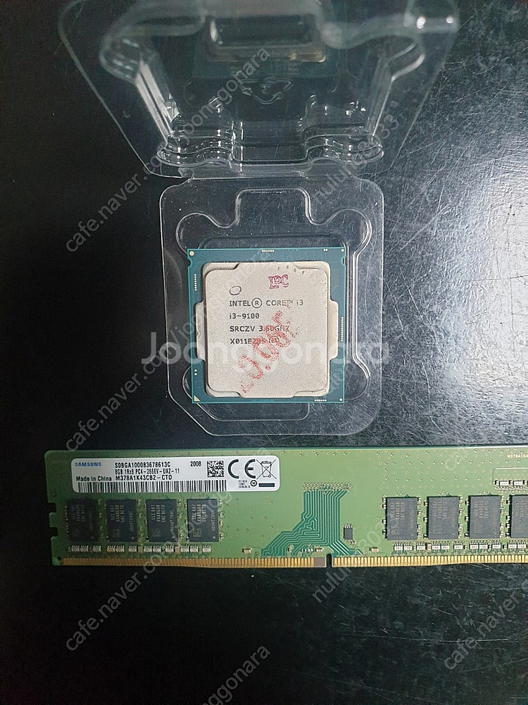 cpu i3-9100, ddr4 8기가 램.--0