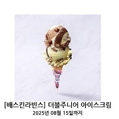 배스킨라빈스 더블주니어 팝니다.