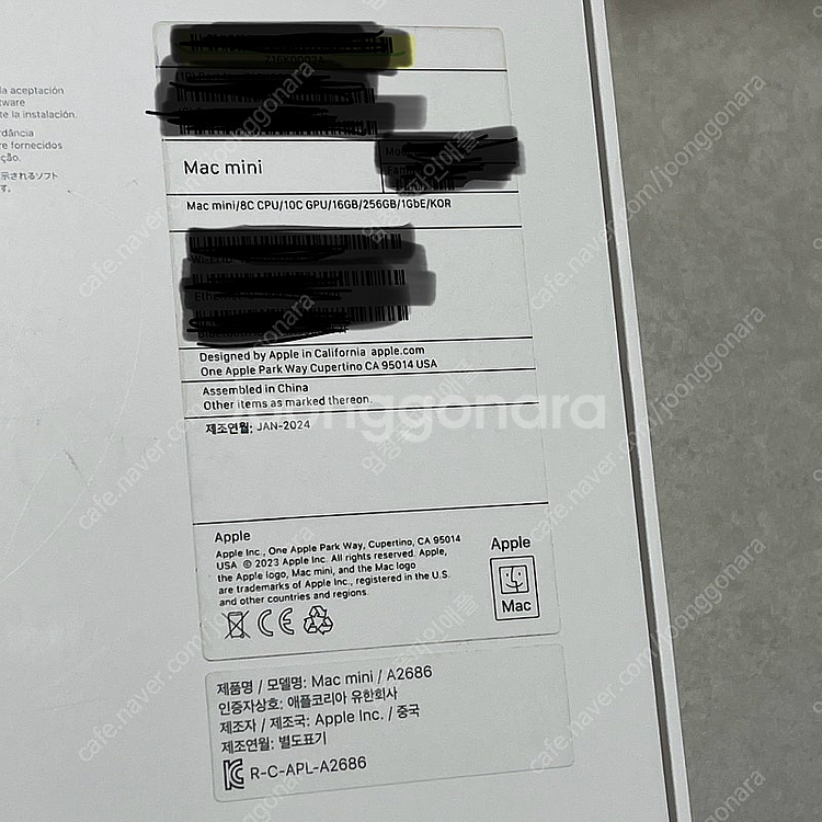 맥미니 M2 16램 SSD 256GB 판매합니다.--1