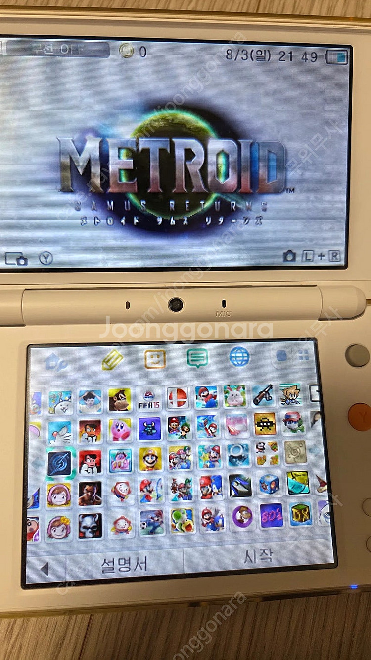 뉴 닌텐도 2ds xl ㅋㅍ 128기가 팝니다--1
