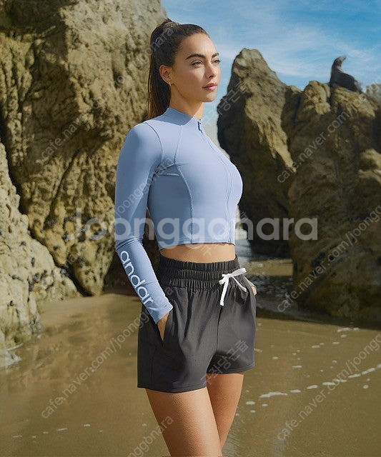 안다르 수영복, 크롭래쉬가드, 스윔숏// 발리비키 탱키니--2