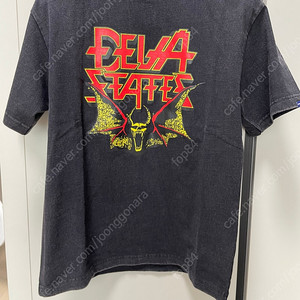 [미착용 새제품] DEVA STATES WICKED T-Shirt, Washed Black, M size, DEVA 그래픽 반팔티 블랙, M 사이즈