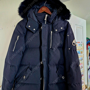 무스너클 쓰리쿼터 패딩 블랙 이미지