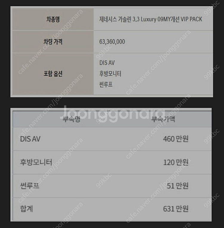 [ 370만 ]제네시스 BH330 VIP팩 (상태완벽)--0