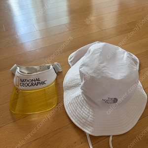 노스페이스 키즈 버킷햇 & 내셔널지오그래픽 선캡 xl