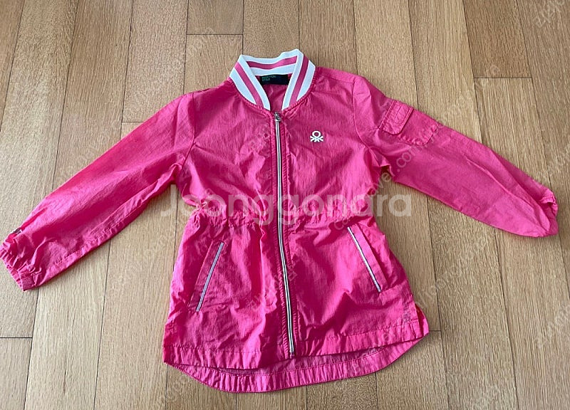 베네통 여아 얇은점퍼 100(3-4세)--0