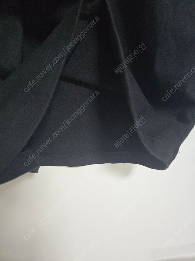 론론 자수 티셔츠 프리사이즈 블랙 이미지